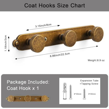 1 Pack Coat Rack Zinc Alloy Heavy Duty Towel