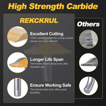 Professional Ogee Style Rail and Stile Router Bit Set