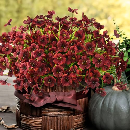 Artificial Fake Plants Flowers for Outdoor Outside Spring Summer Decoration