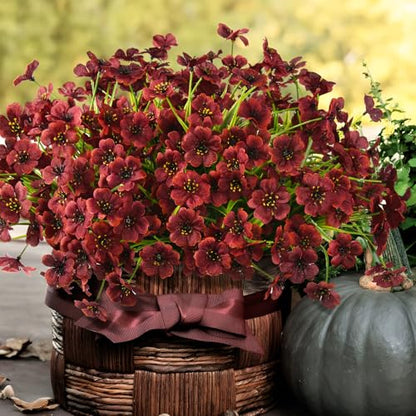 Artificial Fake Plants Flowers for Outdoor Outside Spring Summer Decoration