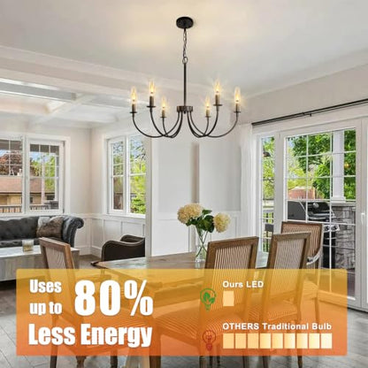 Flame Light Bulb E12 LED Realistic Flickering Fire Candelabra Decor