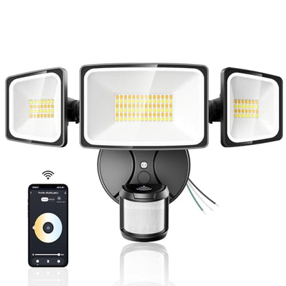 65W Smart Outdoor Security Lights with Motion Sensor