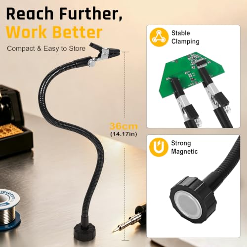 Magnetic Flexible Gooseneck Metal Magnetic Helping Hands Soldering Third Hand Tool