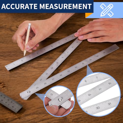 Folding Steel Ruler