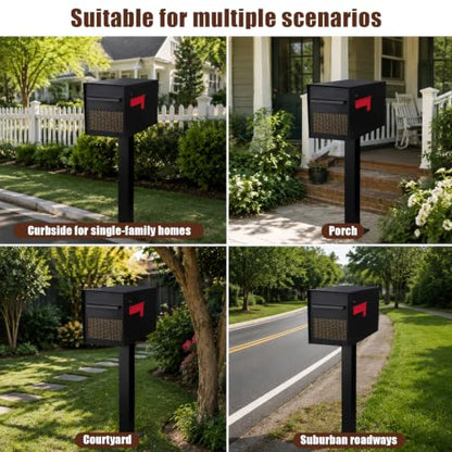 Large Mailboxes for Outside Post Mount Mailbox