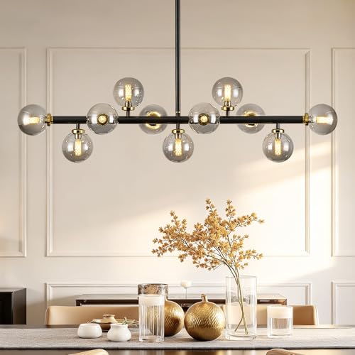 Mid Century Modern Glass Globe Sputnik Chandelier