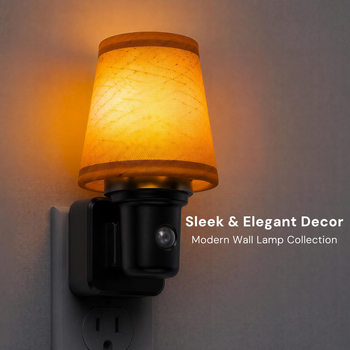 Night Lights Plug into Wall (Round Platform-3CCT / 1 Pack)