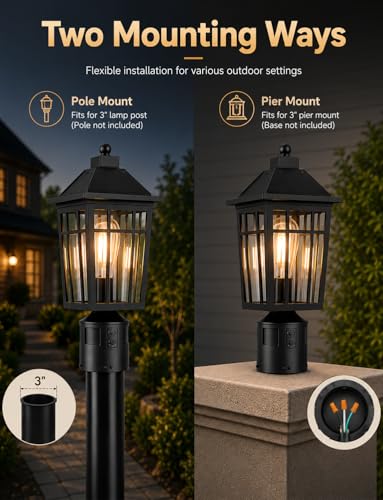 Motion Sensor Outdoor Post Light