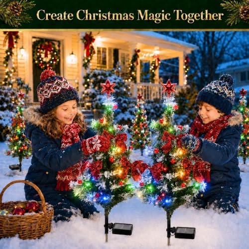 Solar Christmas Tree & Flower Lights