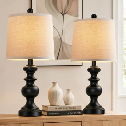 Farmhouse Table Lamp Set of 2