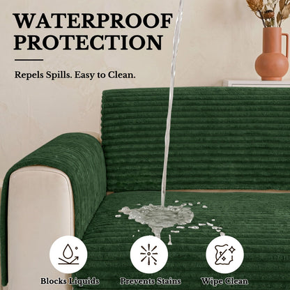 Waterproof Couch Cover for Dogs (Dark Green / 36"x94.5")