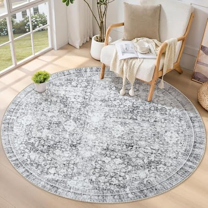 Round Rug 6ft (Light Grey / 6' (Round))