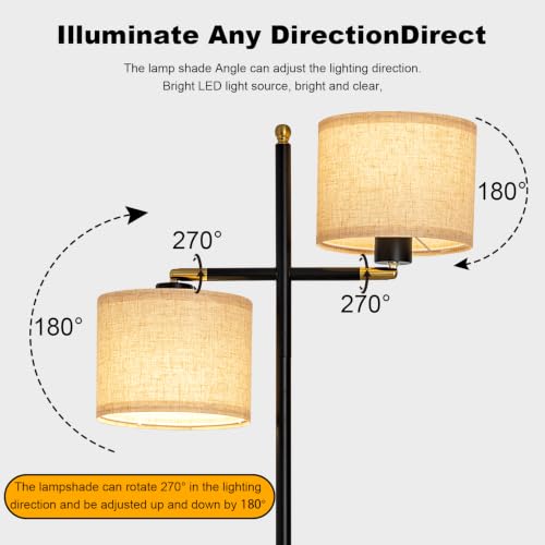 Black Floor Lamp for Living Room