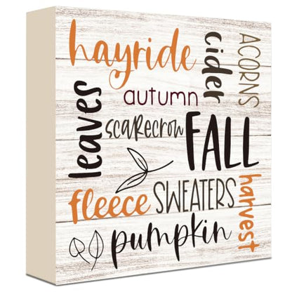 Fall Decorations for Home Wood Sign Fall Decor Shelf Decor