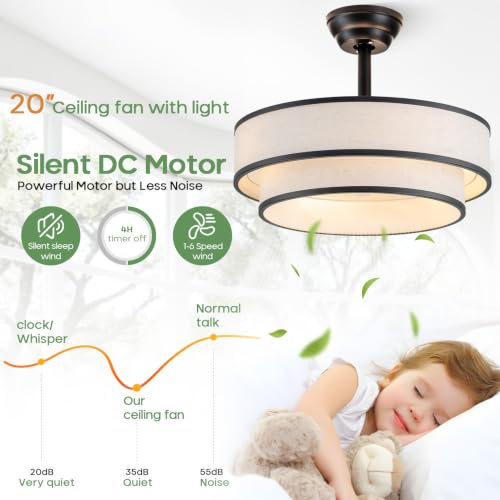 Tiffany Style Caged Ceiling Fan with Light and Remote Control