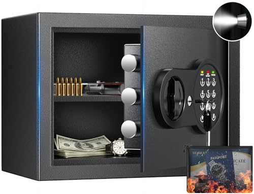 Safe Box with Fireproof Waterproof Bag