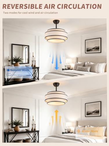 Boho Caged Fandelier Ceiling Fans with Lights