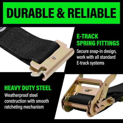 E Track Ratchet Straps