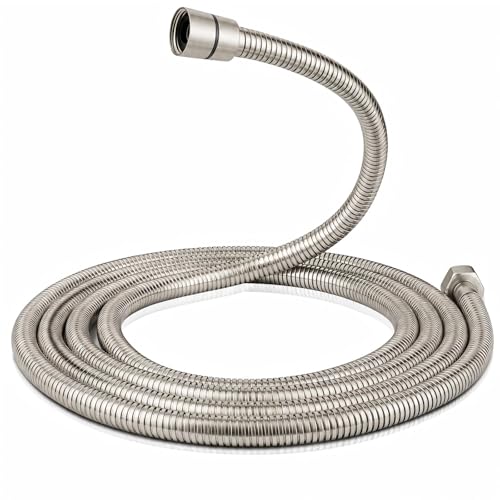Rainsihe 118 Inch Swivel Shower Hose Brushed Nickel