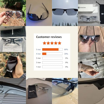 ANSI Z87+ Safety Glasses (Photochromic Black)