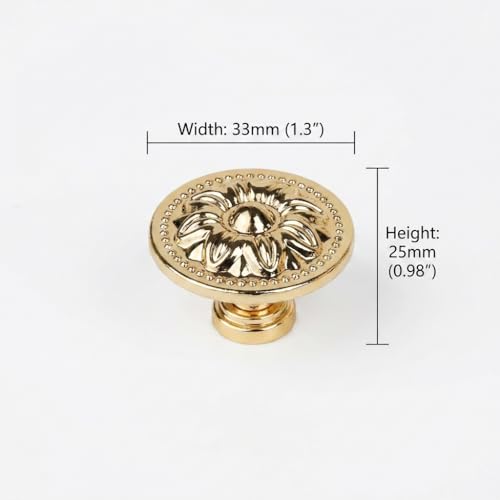 Vintage Style Sunflower Drawer Knobs