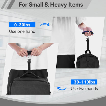 Luggage Scale Dr.meter Travel Essentials Luggage Weight Scale Backlight LCD (1 * Blue)