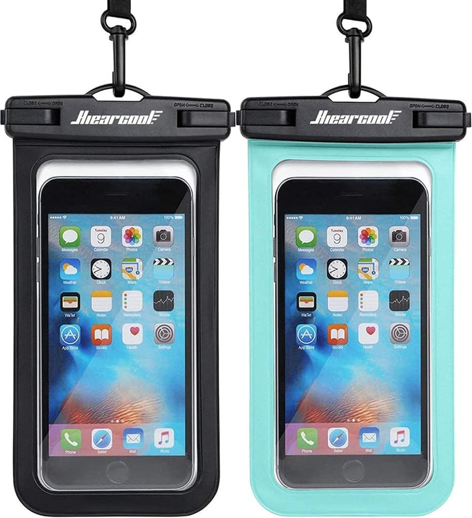 Waterproof Phone Pouch (2-Pack Black & Green)