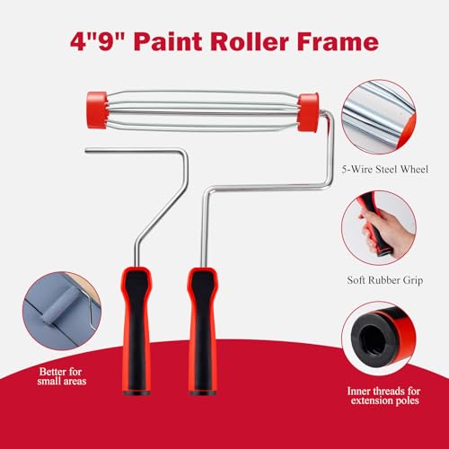 4 Inch and 9 Inch Paint Roller Kit
