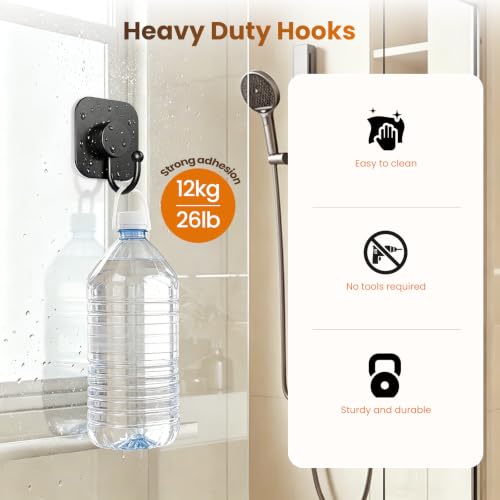 4 Pack Heavy Duty Adhesive Hooks