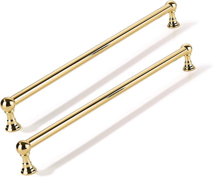 5 Pack 12 inch Solid Handles Real Unlacquered Brass Cabinet Pulls (Unlacquered Brass / 12 Inch)