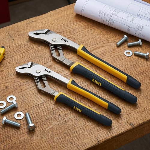 2 Piece Groove Joint Pliers Set (10 Inch & 12 Inch / Groove Joint Pliers)