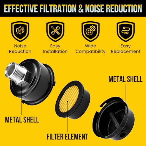 Thread Air Compressor Silencer with Filter Elements