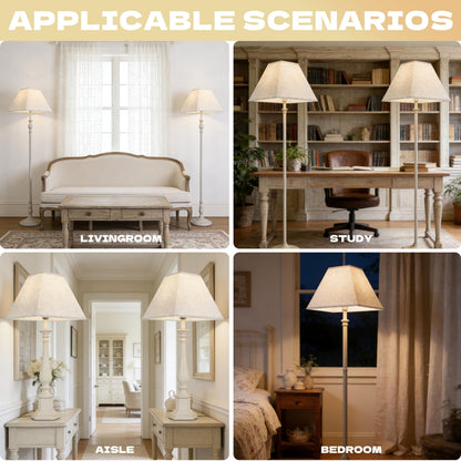 Beige Lamp Shades Set of 2 6" x 13" x 10" Bell Lampshade (Beige / 6*13*10in)