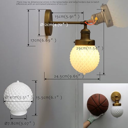 Vintage Globe Wall Sconce
