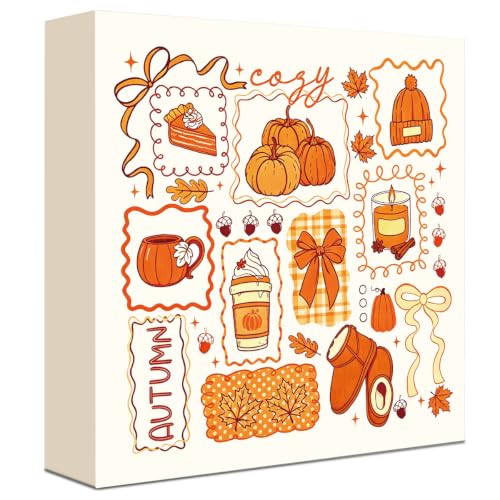 Fall Decorations for Home Wood Sign Fall Decor Shelf Decor