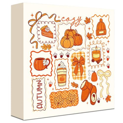 Fall Decorations for Home Wood Sign Fall Decor Shelf Decor