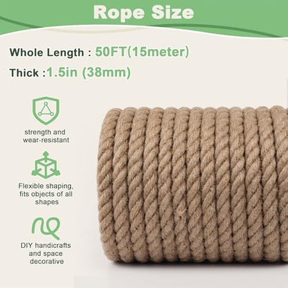 Jute Twine Natural Jute Rope with Tape