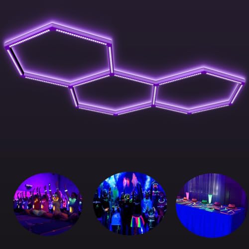 LED Hexagon Blacklights