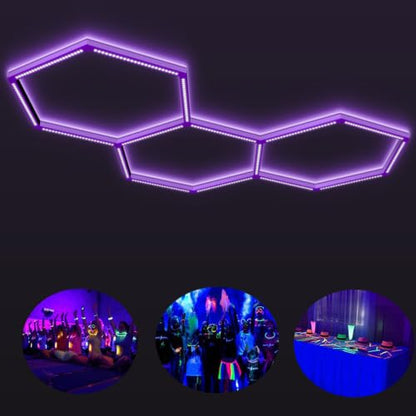 LED Hexagon Blacklights