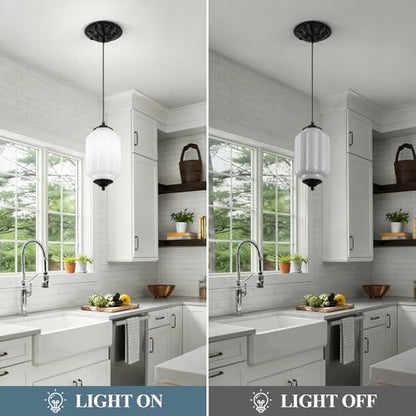 Glass Pendant Lights for Kitchen Island
