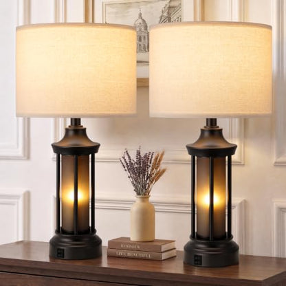 Farmhouse Table Lamps for Living Room