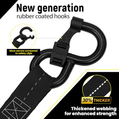 Retractable Straps 1" X10FT with 15" Soft Loops