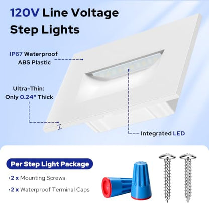 5CCT 120V Dimmable LED Stair Lights Indoor Outdoor