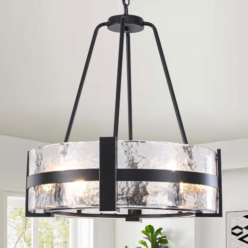 20.5" Glass Dining Room Chandeliers Modern