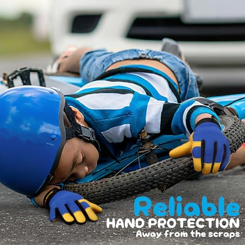 Kids Genuine Leather Work Gloves