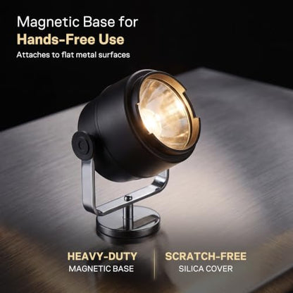 Spotlight Searchlight 12V DC Work Light with Magnet Base for Marine Trucks Boat Home Security Farm Field Protection Emergency Lighting