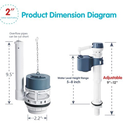 Complete Toilet Repair Kit with Chain