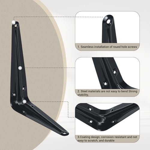 Heavy Duty Metal Floating Shelf Brackets