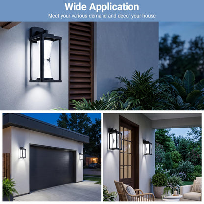 E26 Outdoor wall Light 30W (1/30w/6000k/Black/E26)