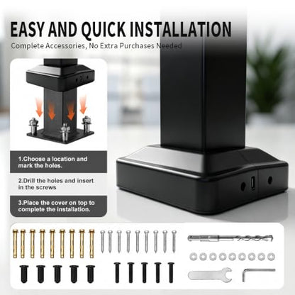 3 Step Wrought Iron Handrail
